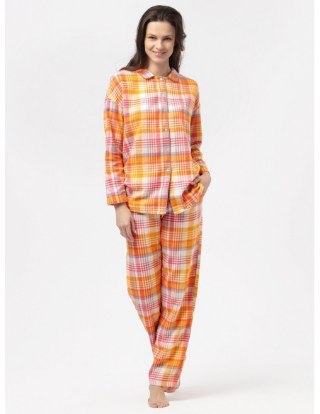 Pajamas in kratę women's rozpinana Key LNS 473