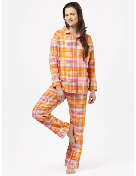 Pajamas in kratę women's rozpinana Key LNS 473