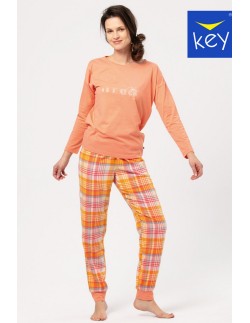 Piżama z długim rękawem damska Key LNS 667 