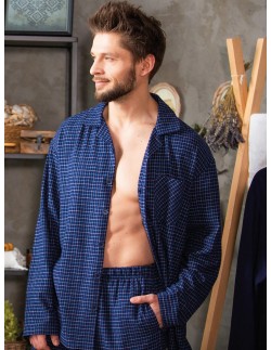 Pajamas men's flanelowa Key MNS 457 2