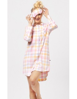 Rozpinana shirt night women's Key LND 486