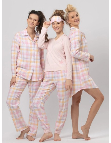 Rozpinana koszula nocna damska Key LND 486 