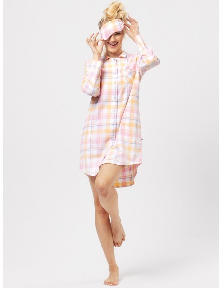 Rozpinana shirt night women's Key LND 486