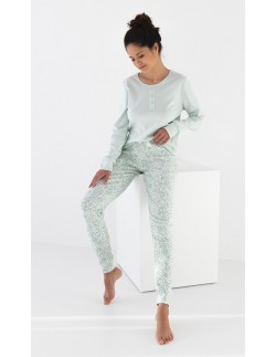 Pajamas women's bawełniana Sensis Olive Interlock