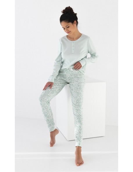 Women's cotton pajamas Sensis Olive Interlock