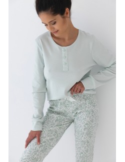 Pajamas women's bawełniana Sensis Olive Interlock 2