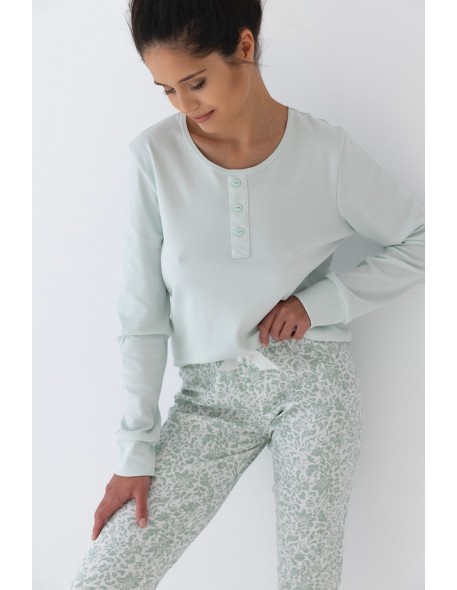 Pajamas women's bawełniana Sensis Olive Interlock