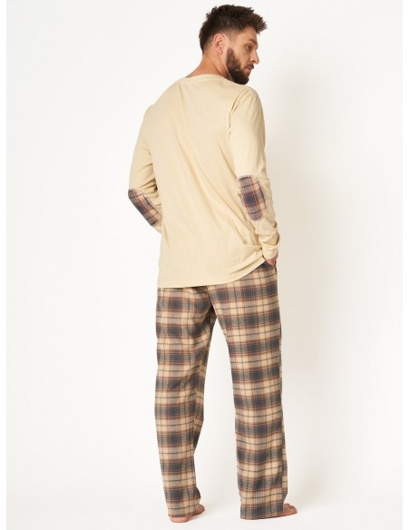 Pajamas men's bawełniana flanela dł/r Key MNS 403