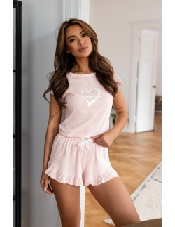 Piżama damska z falbanką Sensis Super Girl 
