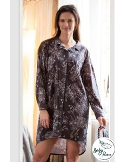 Shirt night rozpinana plus size Key LND 817