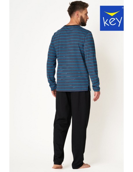 Pajamas men's long cotton Key MNS 384