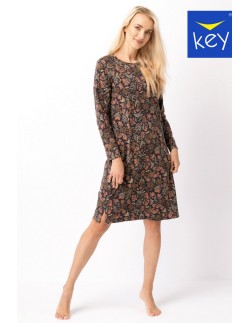 Koszula nocna z długim rękawem Key LND 785  2