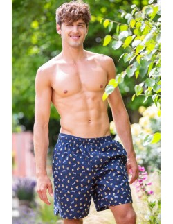 Krótkie spodenki piżamowe męskie Key MXC 115 