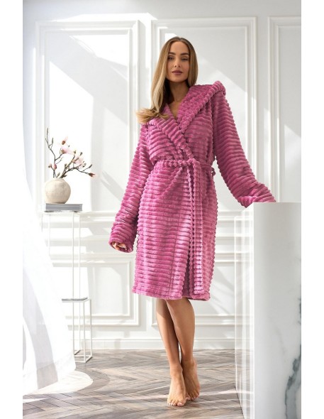 Szlafrok damski ciepły L&L Robin 2416, z...