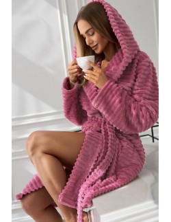 Szlafrok damski ciepły L&L Robin 2416, z miękkiego materiału 2