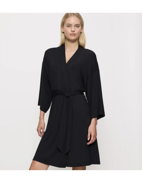 Bathrobe ladies' thin Triumph Aura Spotlight Robe black