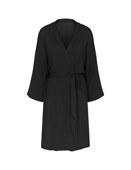 Bathrobe ladies' thin Triumph Aura Spotlight Robe black