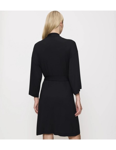 Szlafrok damski cienki Triumph Aura Spotlight Robe czarny 