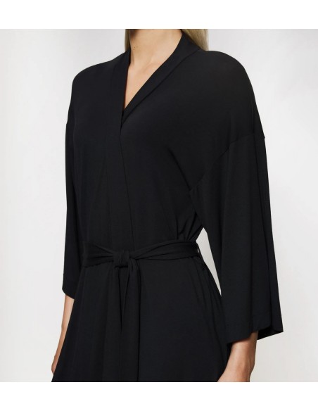 Bathrobe ladies' thin Triumph Aura Spotlight Robe black