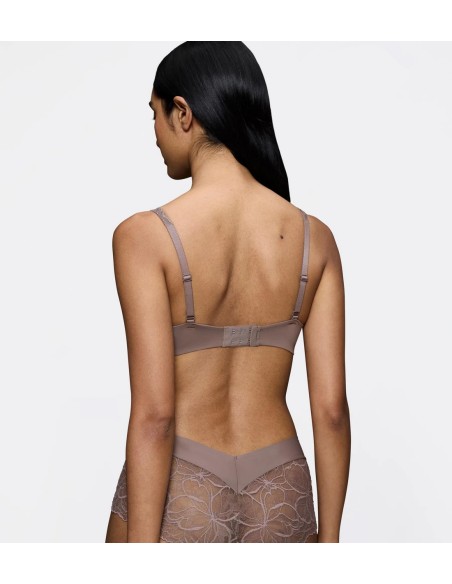 Biustonosz koronkowy Triumph Body Make-Up Illusion Lace Balconette pigeon grey 