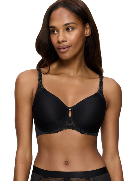 Biustonosz minimizer Triumph Wild Azalea Florale W01 czarny 