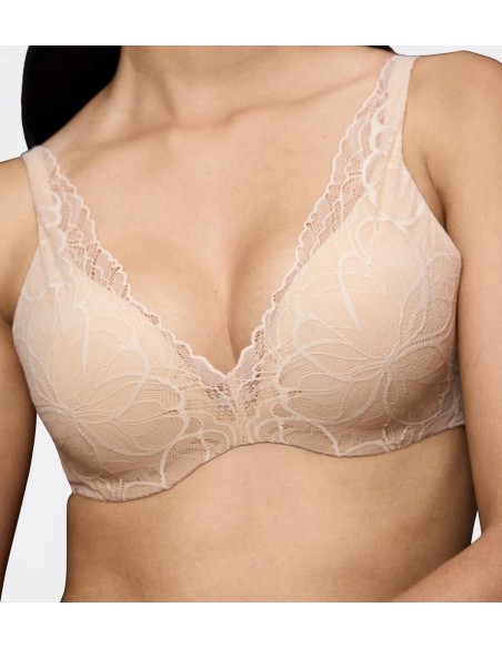 Bralet bra Triumph Body Make-Up Illusion Lace WP nude beige