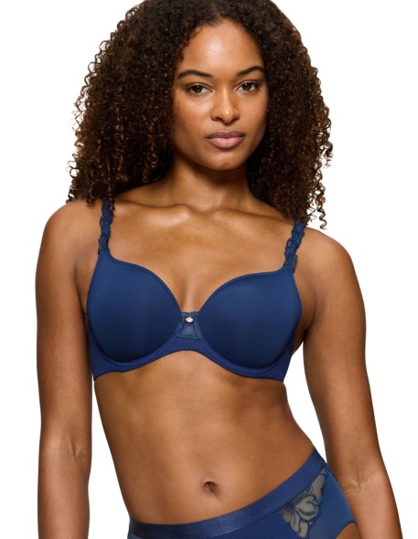 Bra padded Triumph Wild Azalea Florale WP deep water