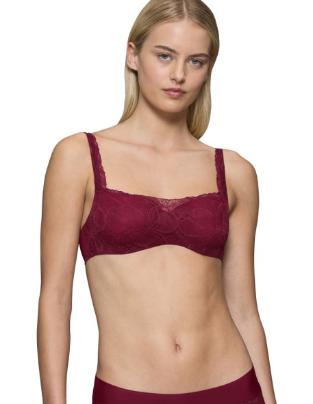 Lace bra Triumph Body Make-Up Illusion Lace Balconette woodrose 