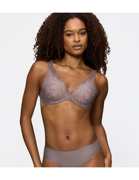 Biustonosz braletka Triumph Body Make-Up Illusion Lace WP grey 