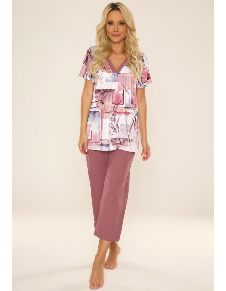 Piżama damska wiskoza Violet De Lafense 777 