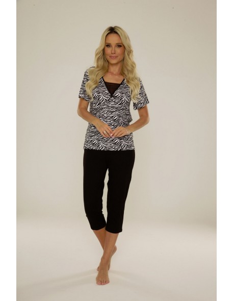 Piżama damska wiskoza Savannah De Lafense 778 