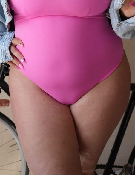 Strój kąpielowy jednoczęściowy miękki Krisline Pink