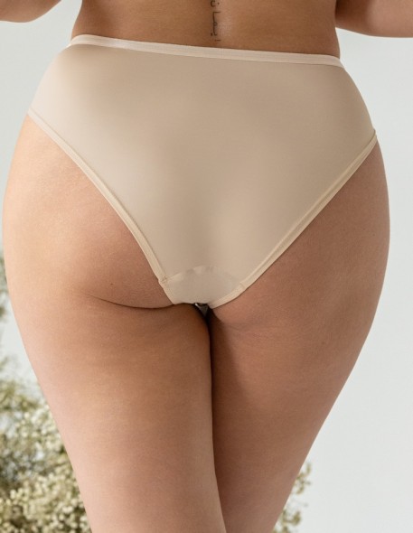 Figi damskie Krisline Glow, z delikatną koronką