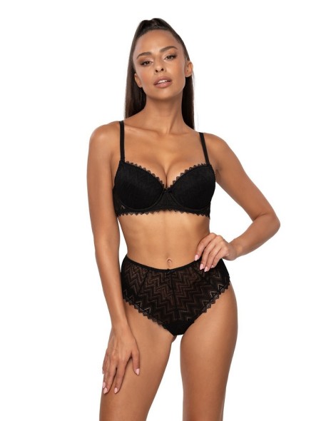 Biustonosz push-up m-3802/11 elif czarny Mat