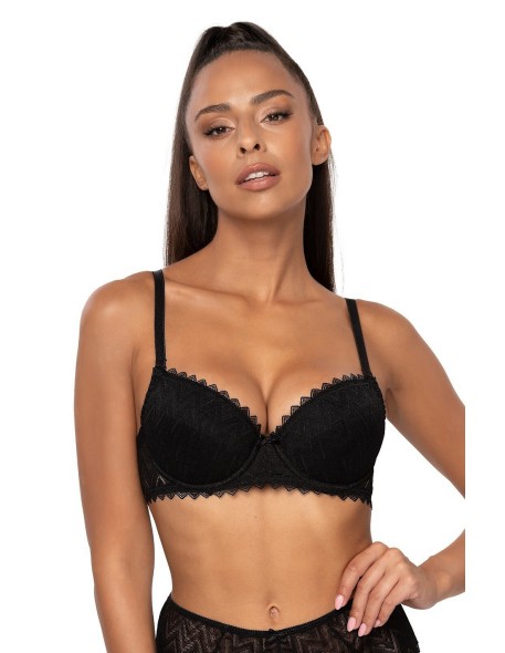 Biustonosz push-up m-3802/11 elif czarny Mat