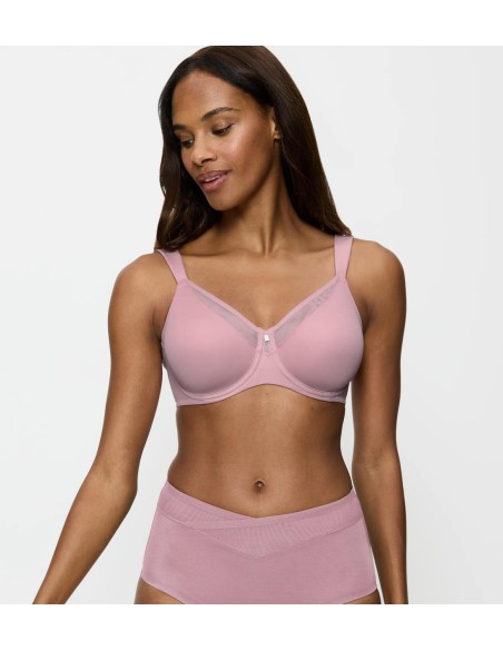 Miękki biustonosz minimizer Triumph True Shape Sensation T W01 rosebloom