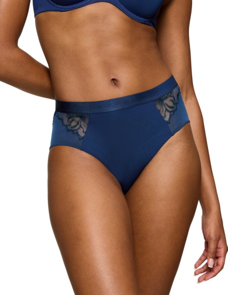 Panties with wysokim stanem Triumph Wild Azalea Florale Maxi deep water