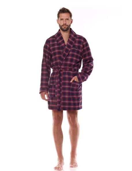 Bathrobe male short in kratę L&L BJ 2470