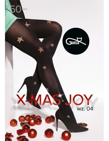 Świąteczne rajstopy Gatta X-Mas Joy 04 plus size 