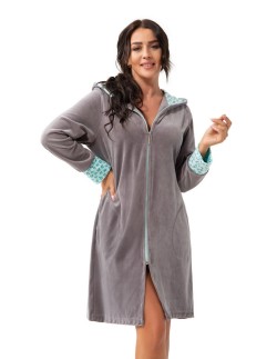 Szlafrok damski z kapturem Dorota FR-373 