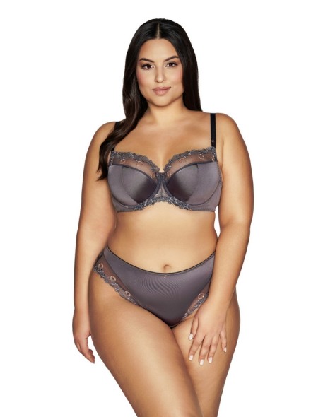 Bra half padded Ava 1030 gray maxi