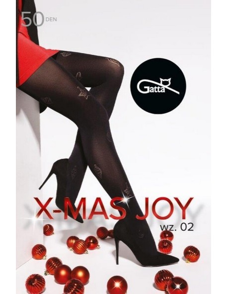 Świąteczne rajstopy damskie X-Mas Joy 02 Gatta 