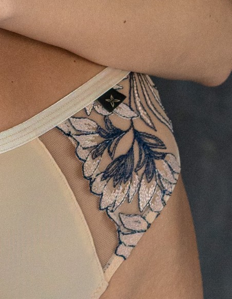 Majtki damskie brazyliany Glow Krisline beżowe