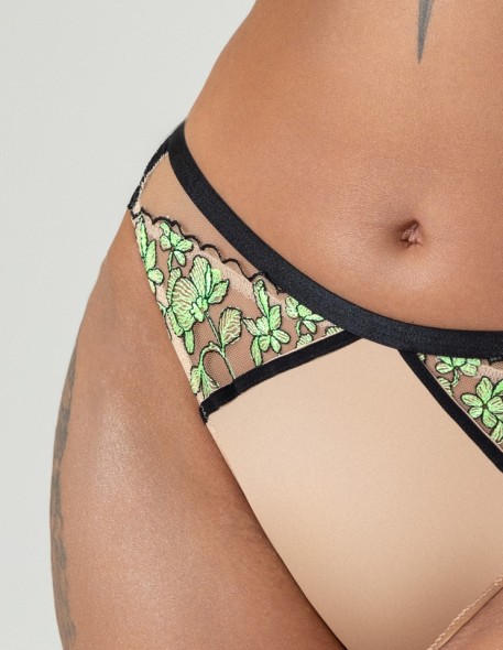 Majtki brazyliany Krisline Lime 