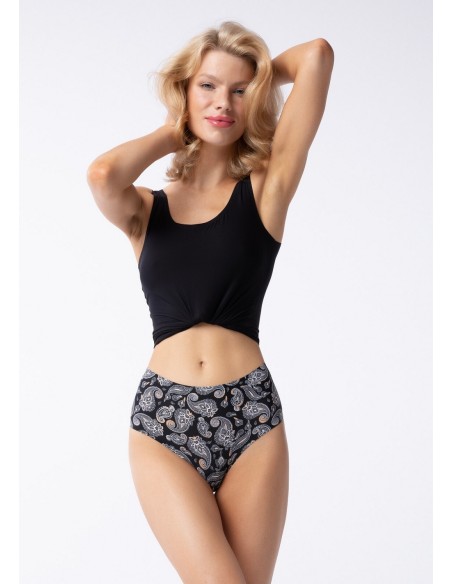 Panties brazilians with wysokim stanem Julimex Paisley maxi