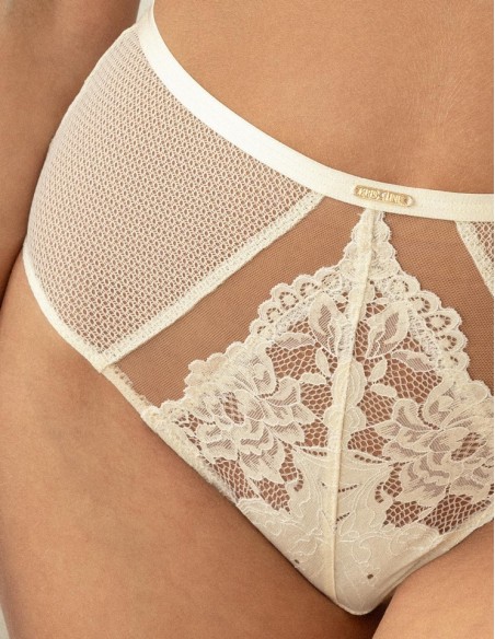 Panties brazilians high stan Krisline Cotton Flower