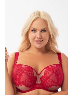Gorsenia K888 Poesia lacy soft bra red 