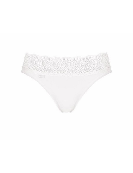 Figi Sloggi Pure Sense Luxe Tai c2p z delikatnym zdobieniem, majtki wielopaki