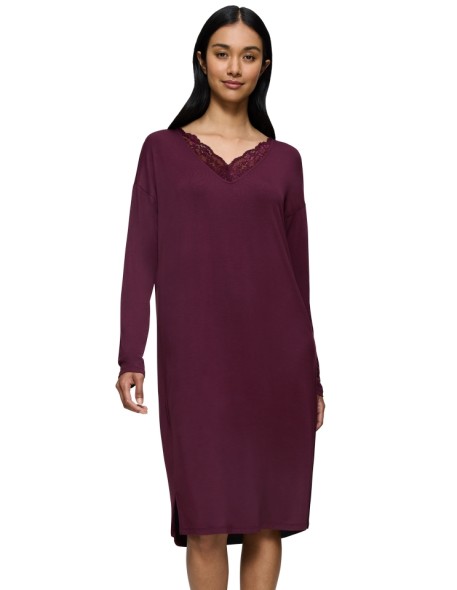 Shirt night Triumph Timeless Sensuality NDK LSL deep burgundy