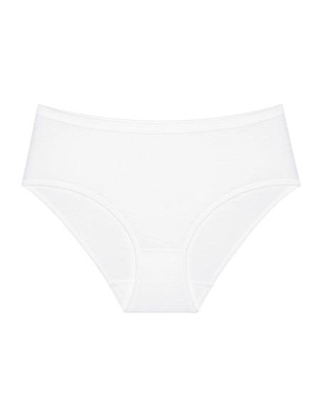 Majtki z wysokim stanem Triumph Sense Of Cotton Midi białe